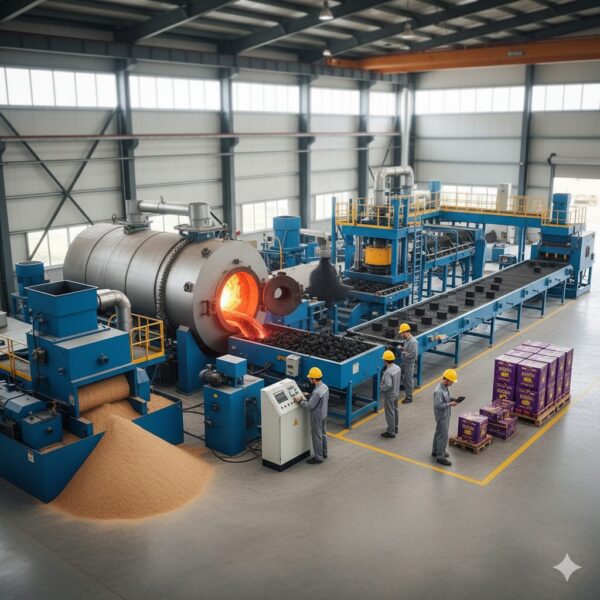 Modern Charcoal Manufacturing: Shisha & Sawdust Production Guide